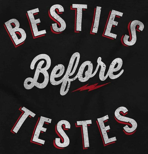 Valentine's Day Dating Besties Before Testes Womens Graphic Crewneck T Shirt Tee - Picture 2 of 8