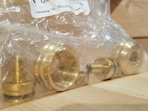 Rehau 267507 3/8" Raupex X R20 Brass Manifold Outlet 2 Pcs. New - Swanky Barn - Picture 6 of 12