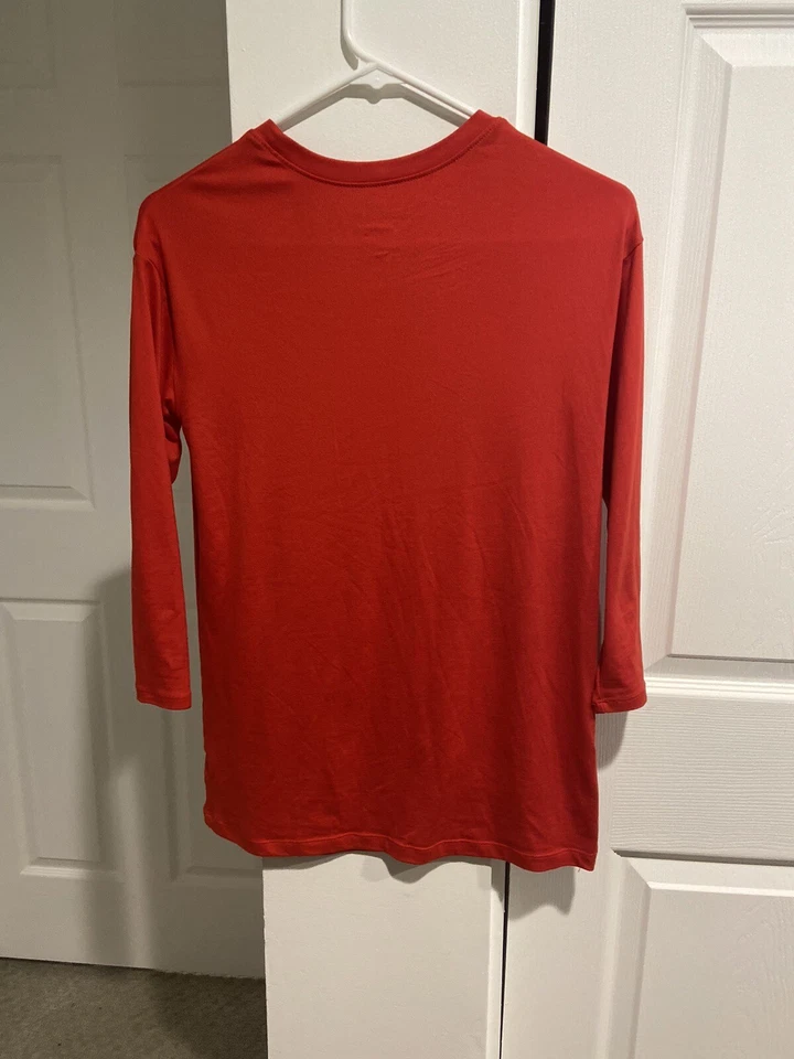 Disney girls nightgown medium 7/8 red minnie mouse long sleeve merry & bright - Image 3 of 4