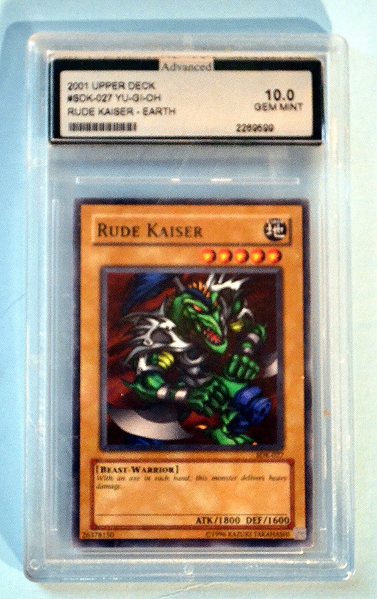2001 Upper Deck SDK-027 Yu-Gi-Oh TCG Rude Kaiser - Earth 10.0 Gem Mint In  Case | eBay