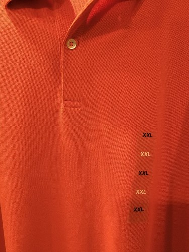 Polo Macy's Club Room XXL manga corta cuello talla 2XL totalmente nuevo rojo coral - Imagen 4 de 6