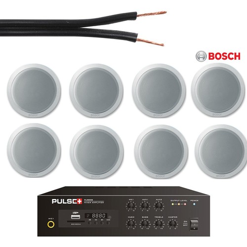 In ceiling BOSCH loud speaker amplifier mixer bluetooth 60W 40W cable kit - Picture 1 of 14