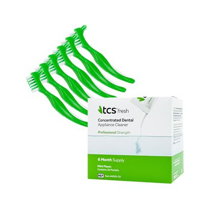 tcs fresh Dental Appliance Cleaner - Professional Strength Concentrated Clean...