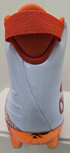 Adidas Men's Freak X Carbon Mid Football Cleats; White/Orange Size 16 - Picture 19 of 19