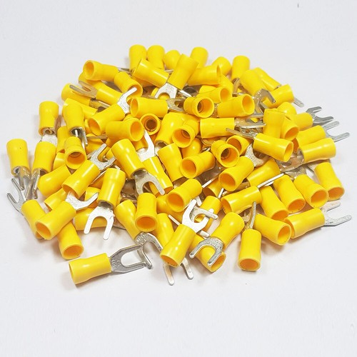 Yellow Insulated Crimp Terminal Connectors Ring Fork Spade Bullet Pin Butt Blade - Picture 47 of 89