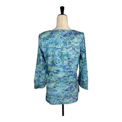 Hatley Womens Sweeping Fronds 3/4 Sleeve Top Size Large NWT - Picture 3 of 5