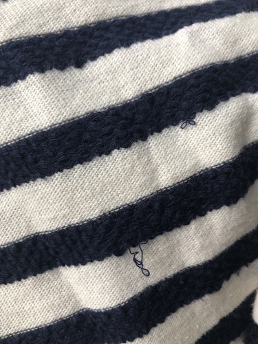 Dickins &Jones Est.1856 Size M Quality Classic Long Sleeve Navy/Off White Top❤️ - Picture 6 of 8