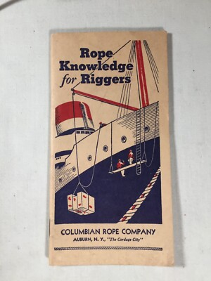 Rope Knowledge for Riggers booklett BSA Paperwork | eBay