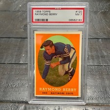 1958 Topps Raymond Berry #120 *Colts* PSA 7 NM