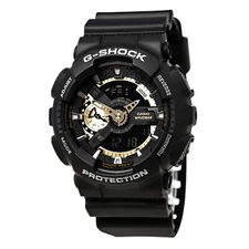 Casio GA110RG-1 Men's G-Shock Tough Analog & Digital Black Dial Alarm Watch