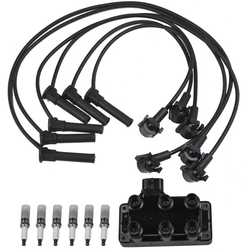 Ignition Coil&Spark Plug&Wire For 2001-03 Ford Explorer Sport Trac V6 4.0l FD480 - Picture 2 of 9