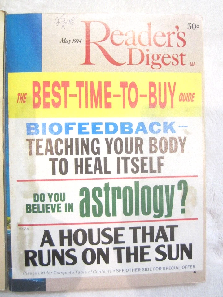 Readers Digest Magazine 1974-75 Lot of 3 - Image 4 of 4