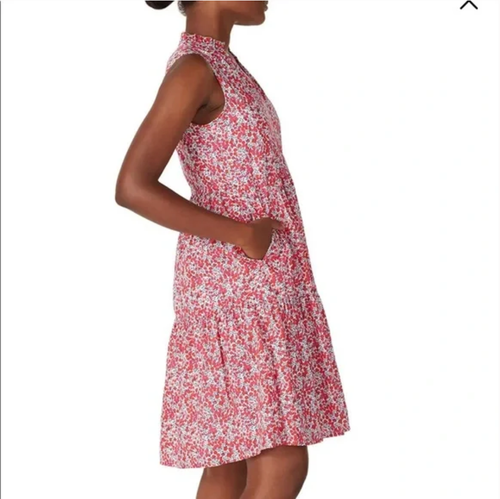 J.CREW Womens Cotton Poplin Tiered Popover Midi Dress S Liberty Wiltshire Print - Picture 2 of 15