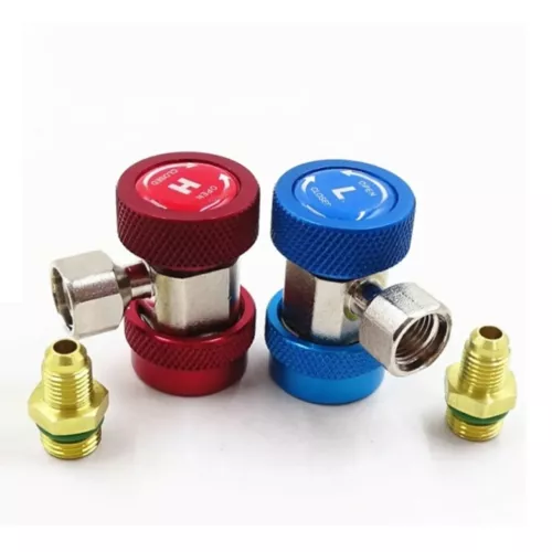 2x Car Quick R134A Low High Coupler Connector Adapter 1/4" SAE AC Manifold Gauge - Bild 11 von 12
