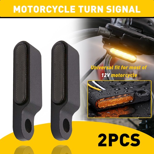 Sequential Flowing LED Motorcycle Turn Signal Lights Brake Lamp Left Right D - Picture 32 of 73