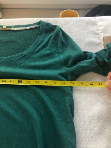 Anthropologie LITTLE YELLOW BUTTON Green M Sweater Boho Peasant Cottage Fairy - Picture 8 of 10