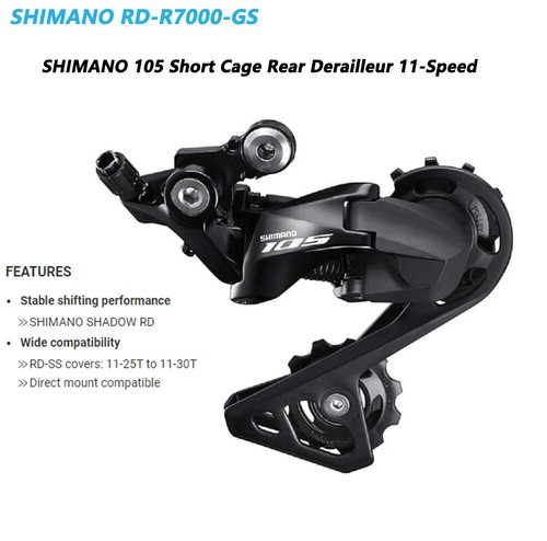 Shimano 105 R7000 11 Speed Groupset Road Bike Front Rear Derailleur GS Cassette - Picture 15 of 17