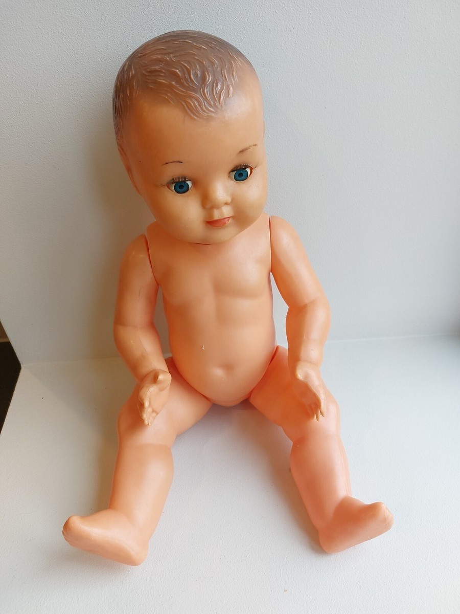 Grand Baigneur Ancien Convert 70 Cm - Poupée Vintage Sans Marque