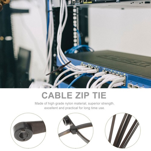 100 Pcs Simple Cable Tie With Screw Hole Self-locking Cable Tie Fixing Binding - Afbeelding 7 van 11