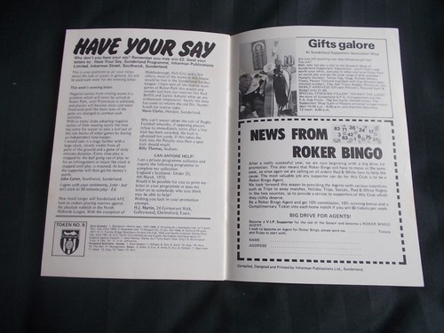 Football Programme Sunderland vs Portsmouth December 7th 1974 Division 2 - Picture 3 of 4