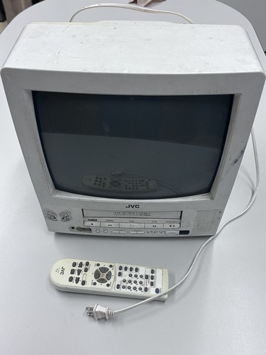 JVC TV-13143W 13 Zoll 4 Kopf TV Videorecorder Kombi Retro Gaming Fernseher funktioniert