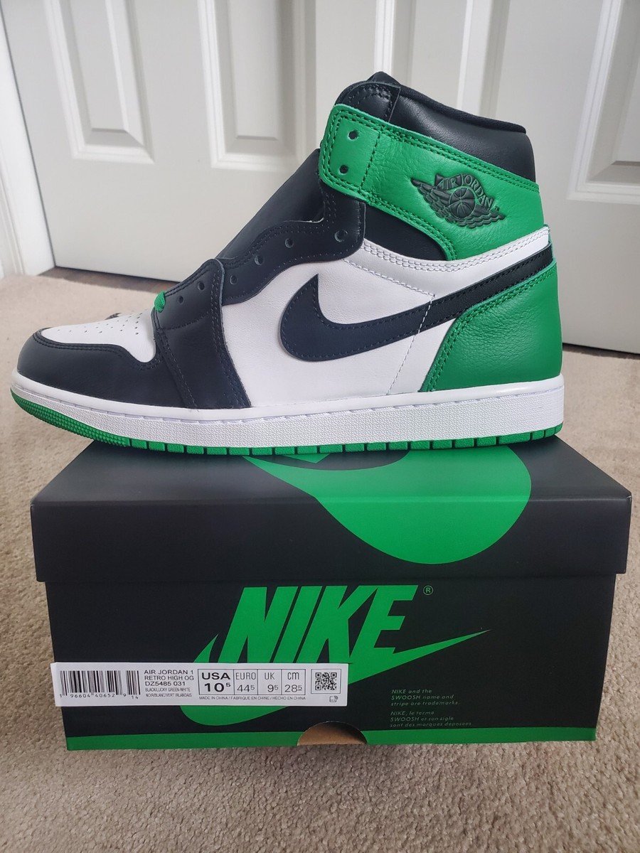 Nike Air Jordan Retro 1 HIGH OG Lucky Green 2023 Black Toe
