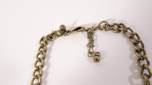 J.Crew Women's Curtain Cabochon Crystal Fan Necklace NWOT 59.50 - Picture 4 of 5