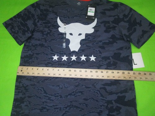 Under Armour T-Shirt Uomo Project Rock Viola Mimetica Veterans Day 1373584 Taglia M/L/XL - Foto 7 di 17