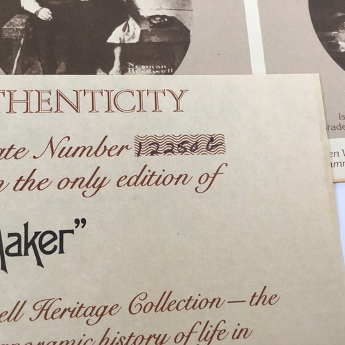 VTG 1981 Norman Rockwell "The Music Maker"  By Norman Rockwell Decorative Plate - Picture 8 of 12