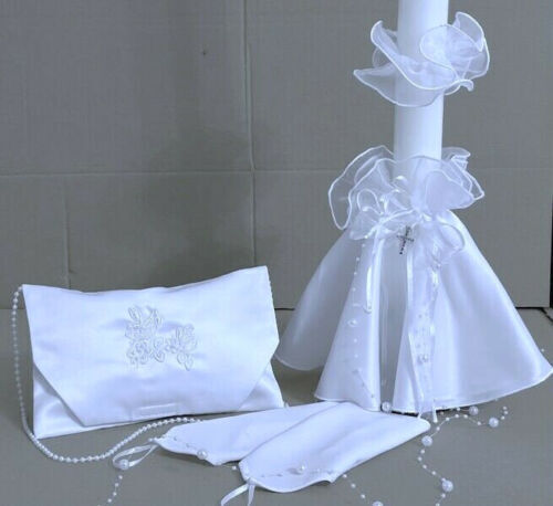 Vestido de comunión pañuelo de velas falda de velas vestido de comunión bolso 128 13 4 140 146 152 - Imagen 5 de 19