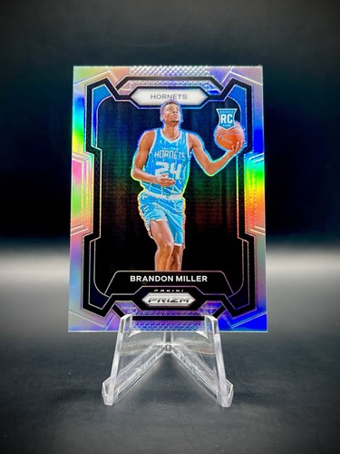 🩵2023-24 Panini Prizm #152 Brandon Miller Silver Holo Prizm Rookie RC