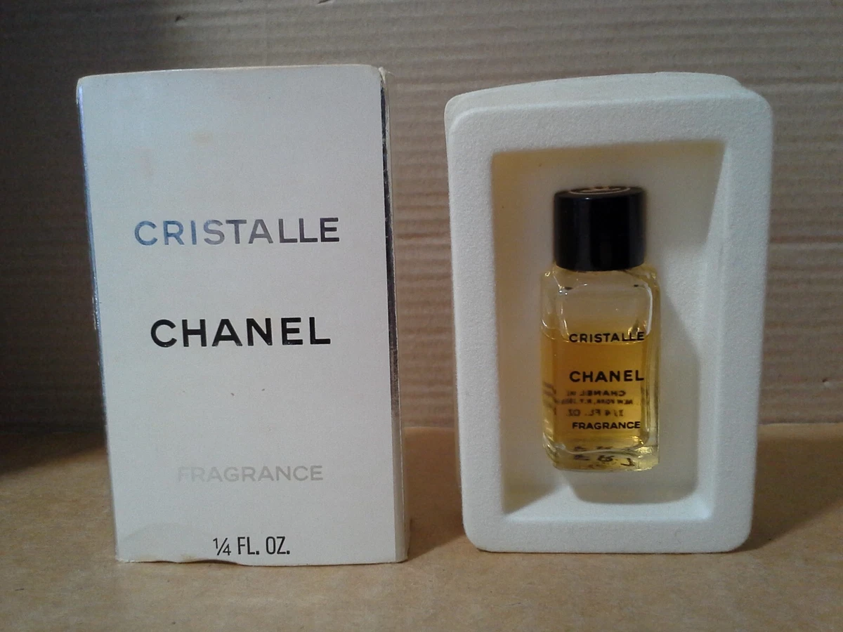 Vintage. Chanel Cristalle 1 4 FL OZ Perfume Fragrance Splash. Cloudy inside