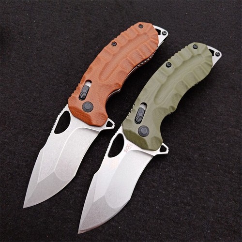 7'' New D2 Steel Blade Linen Micarta Handle AXIS Lock Folding Pocket Knife VTF49 - Picture 7 of 15