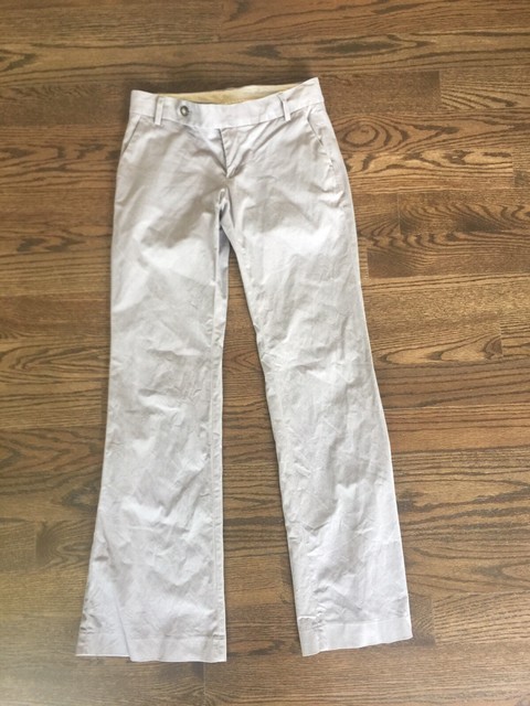 Gap Womens Pants Gray Straight Fit Flared Leg Stretch Size 2 Long | eBay