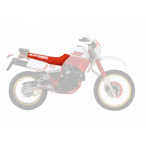 Seat Cover Saddle Yamaha XT 600 1987 1988 1989 Blackbird Red - Picture 2 of 2