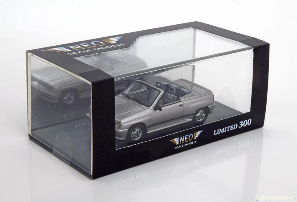 OPEL CORSA SPIDER I20 ARGENTO NEO 45916 1/43 SILBER RESINA EDIZIONE LIMITATA - Immagine 3 di 3