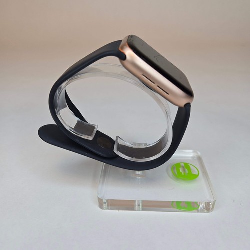 GPS Only Apple Watch Series 4 44MM Rose Gold Aluminum Black Sports Band - Photo 4 sur 5