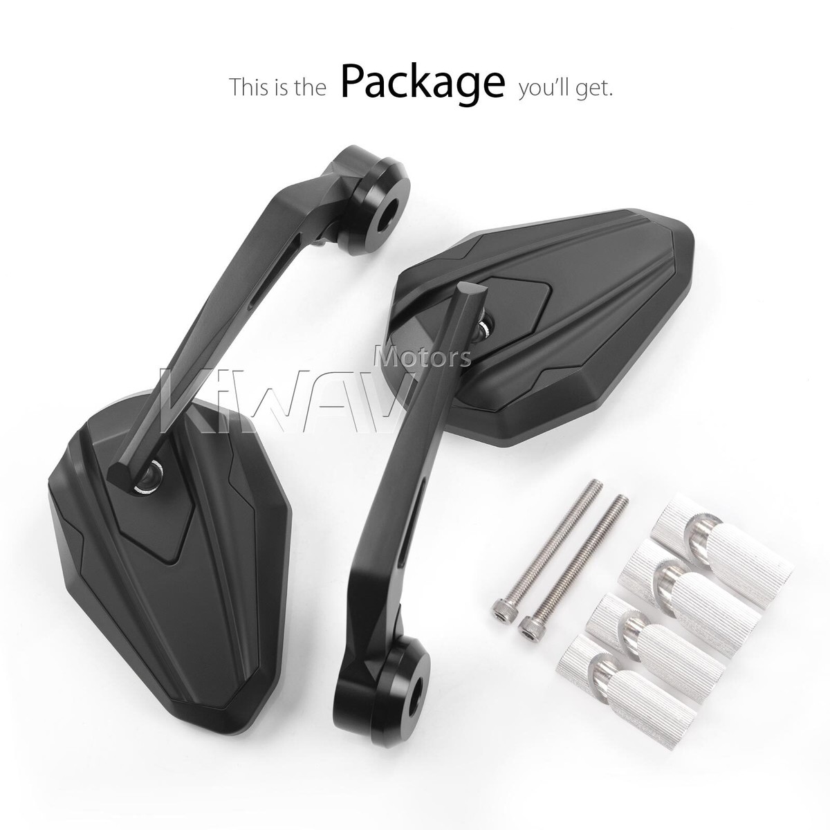 Bar end mirrors 4Rizz black 1 Bar end mirrors 4Rizz black 1