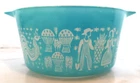 Turquoise Pyrex 473 Amish Butterprint 1 Qt Vintage Casserole Dish No Lid