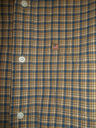 Vintage Polo Jeans Co Ralph Lauren Mens Button Up Shirt 90's Sz XL Flag Logo Tag - Picture 6 of 8