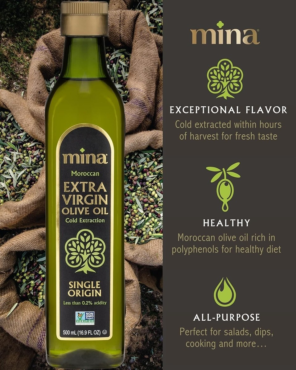 Mina Olive Oil Extra Virgin Polyphenol Rich Moroccan EVOO | eBay