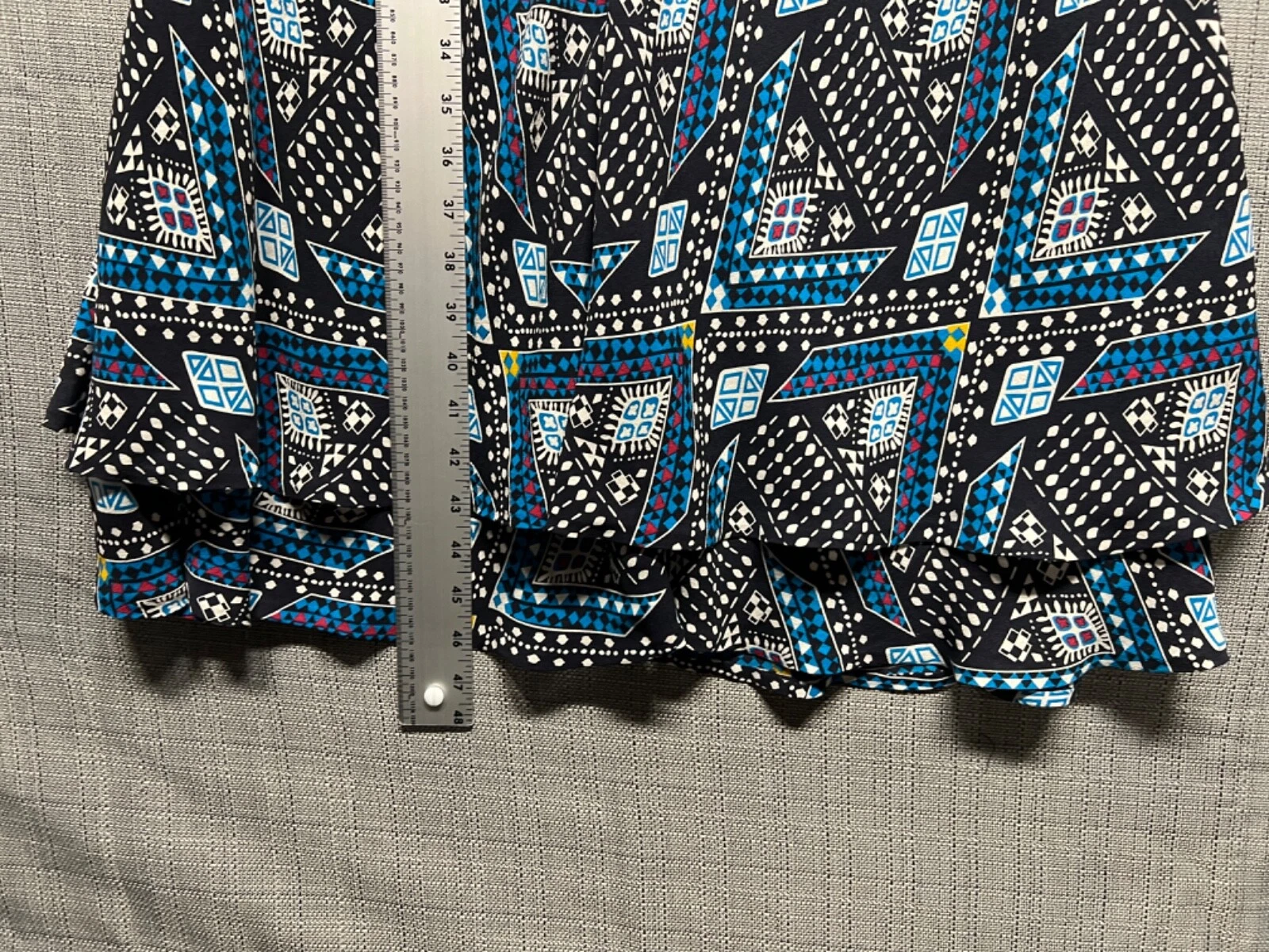 Abito da donna blu senza maniche Tory Burch scoop collo midi casual taglia 8