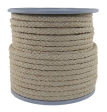 50 Mètre Ø 10 MM Corde de Chanvre 100% Naturel - à Tresses - Câble Hemp