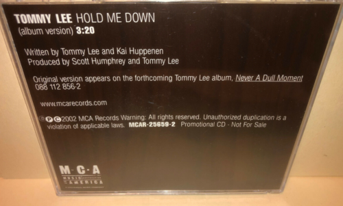 Tommy Lee of motley crue HOLD ME DOWN debut solo CD hit single MCAR-25659-2 - Picture 3 of 3