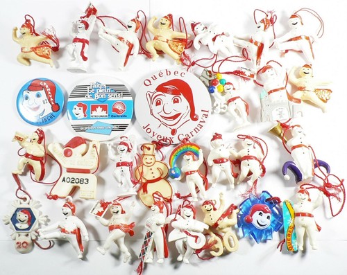 Lot de 30 boutons épingles figurines carnaval de Québec Bonhomme 1973 à 2017 #17151