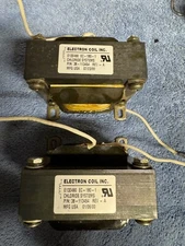 LOT OF 2 ELECTRON COIL INC. E132490 EC-180-1 TRANSFORMER  NEW