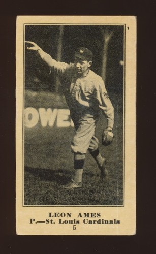 1916 M101 4 Sporting News Leon Ames #5 card