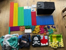 HUGE Antsy Pants Build/Play Lot 98 Poles, 74 Connectors, 4 Covers, Carrying Case