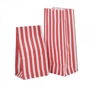 Details About Pick Mix Bags Red Candy Stripe Gift Wedding Paper Party Loot 11cm X 25cm