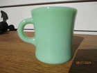 FIRE KING JADE-ITE RESTAURANT 7 oz. EXTRA HEAVY MUGS WITH LOGO